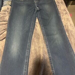True Religion Dark Blue Straight Leg Jeans